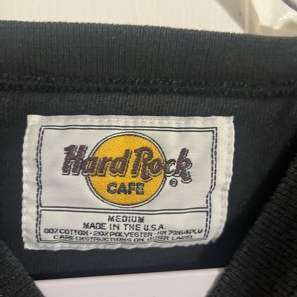Vintage 90s Hard Rock Cafe Nashville TN crewneck sweatshirt black size m - Picture 2 of 3
